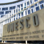 United Nations Educational, Scientific and Cultural Organization (UNESCO) building in Paris, France.